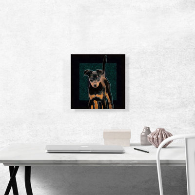 " Miniature Pinscher Dog Breed " Painting Print