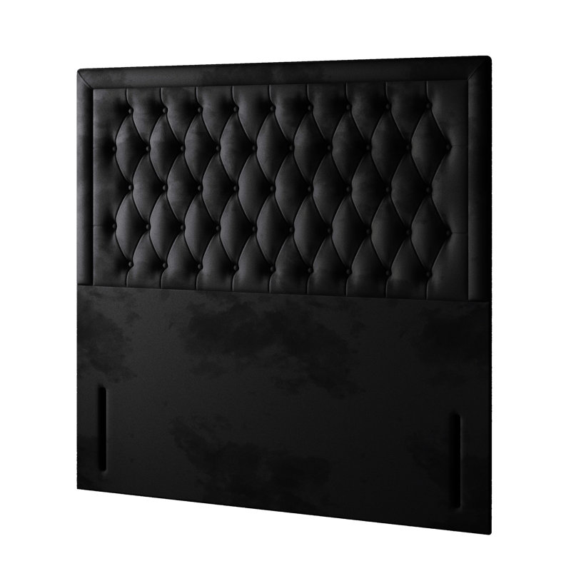 Scarborough Upholstered Headboard, Black, Kingsize (5')