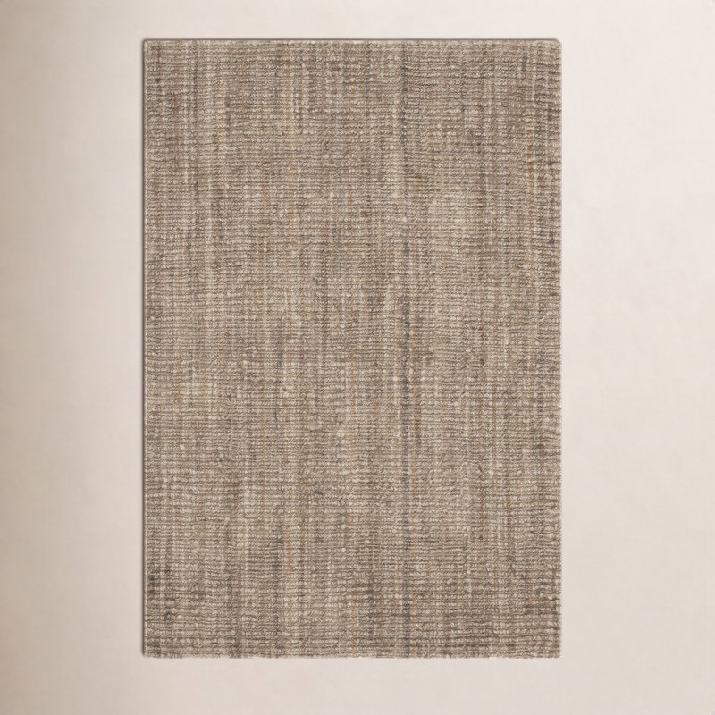 Tapis en jute naturel/gris Alda, Rectangle 5 pi x 8 pi