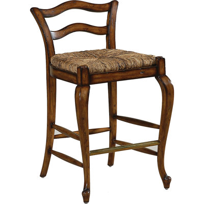 Provencal Counter Stool with Solid Wood Frame