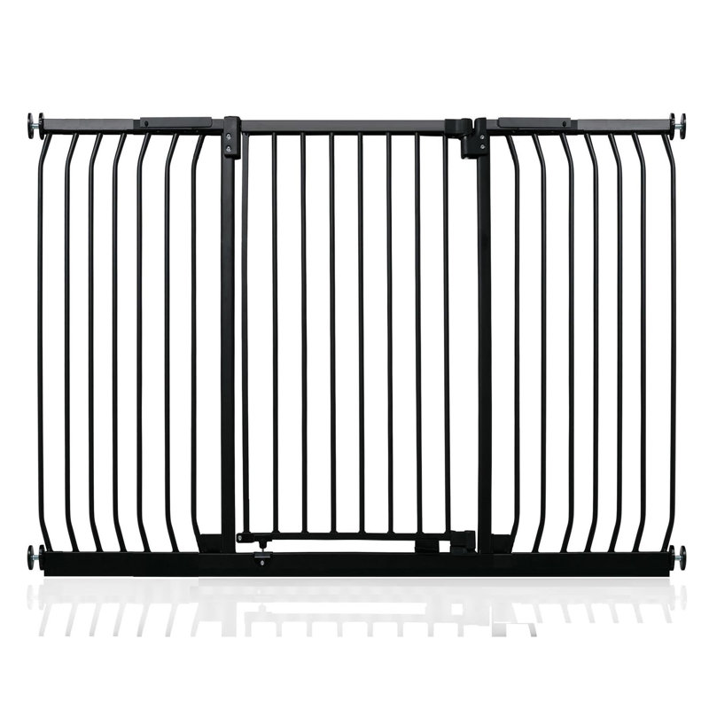 Elite Pressure Safety Gate, 105cm H x 161cm W x 2.3cm D, Matt Black
