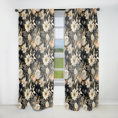 Urban Gypsy Boho Pattern - Bohemian Curtain - Velvet Room Darkening - 1 panel