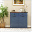 Armoire poubelle double inclinable Farmhouse Blue