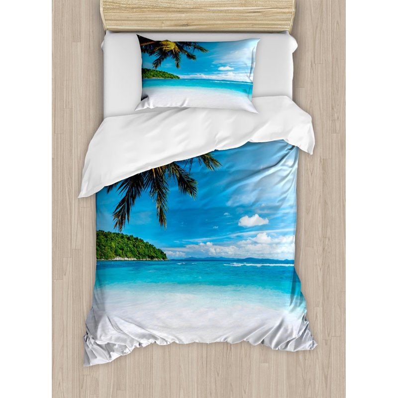 Tropical Coastal Duvet Cover, Twin