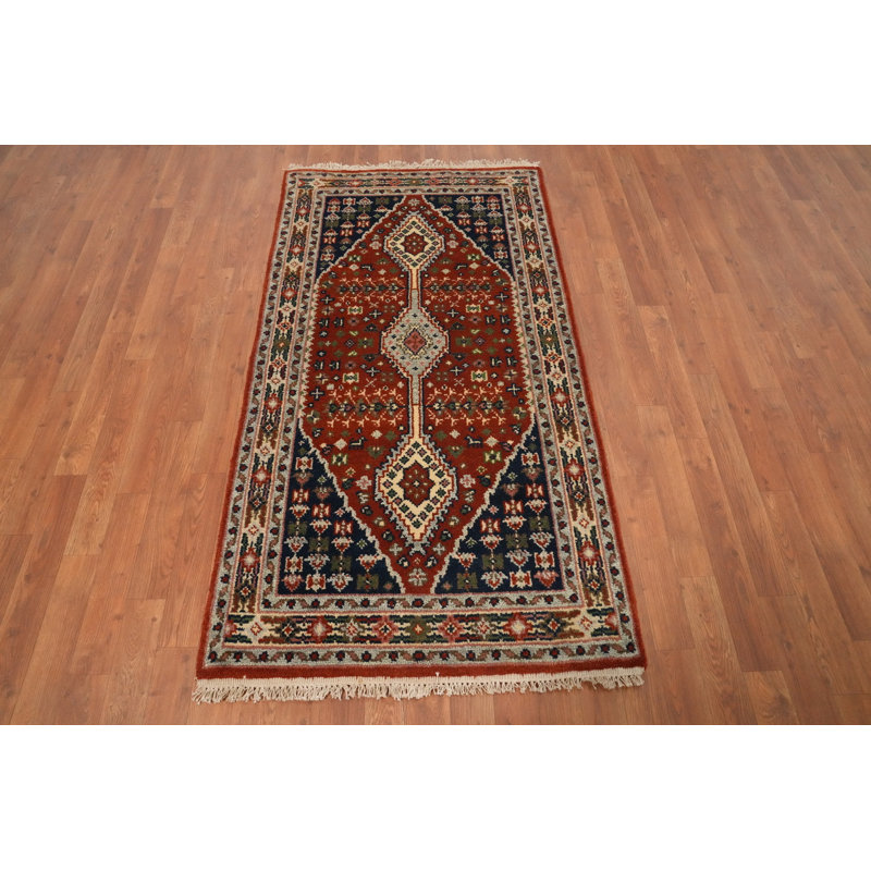 Tapis traditionnel géométrique fait à la main 3 x 5