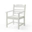 Chaise de salle à manger de patio avec ensemble de 2 accoudoirs, blanc pur avec imitation grain de bois texturé, matériau-1357166573