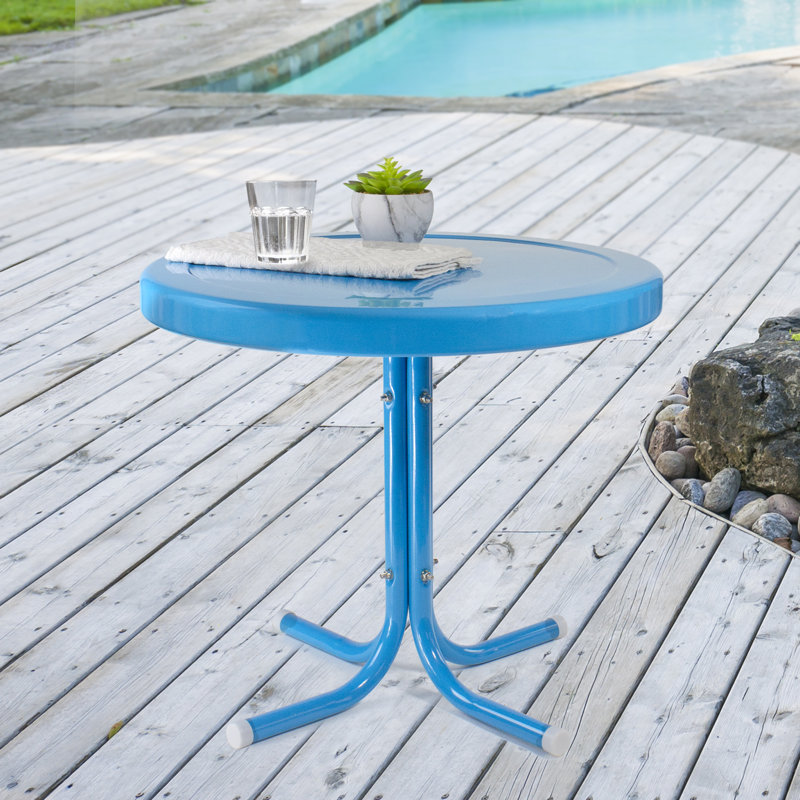 Table d'appoint 22 po, Bleu