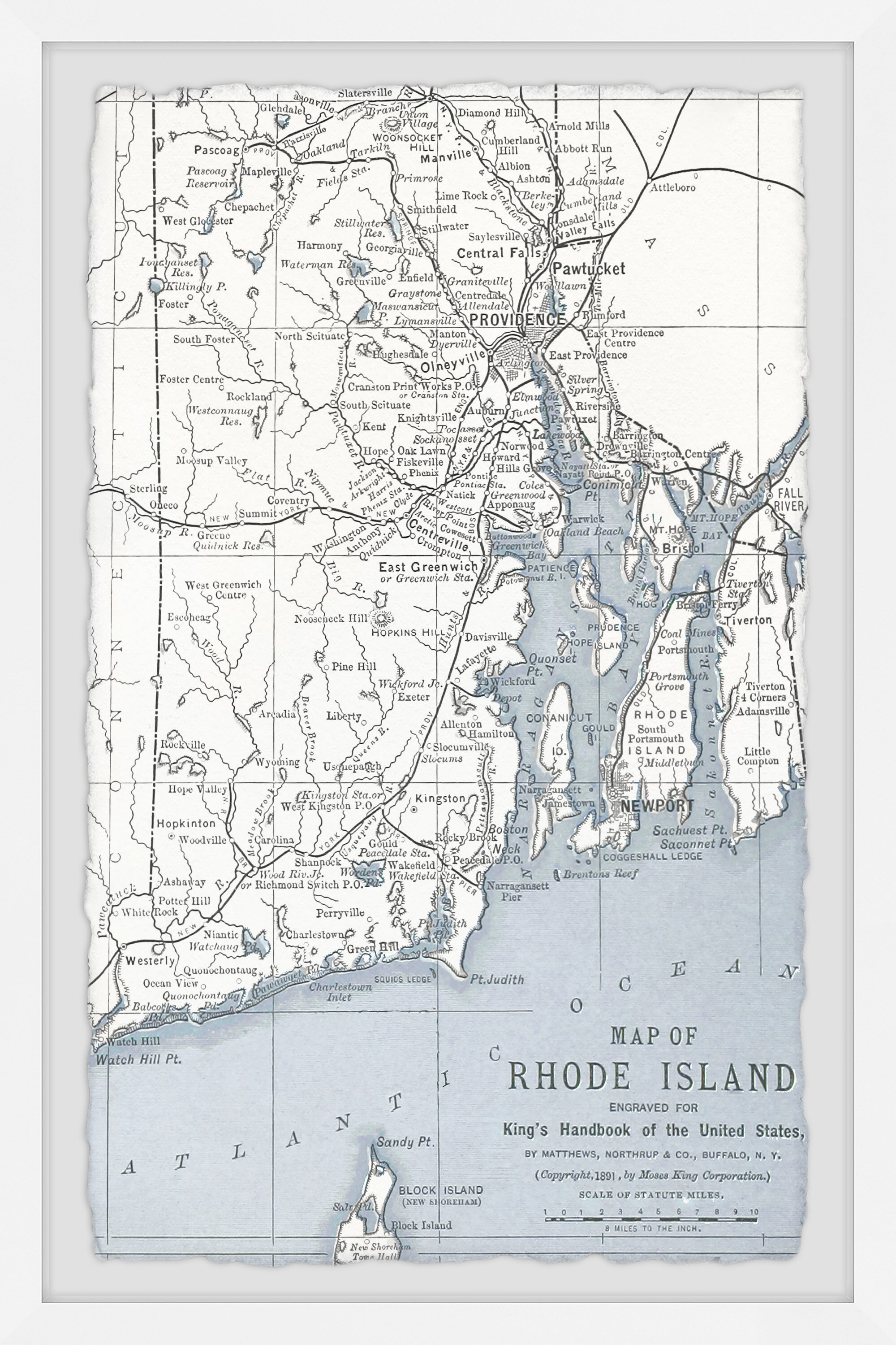 printable map of rhode island