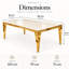 6 -Person Marble Dining Set-1891613510