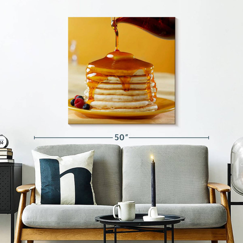 Arney Syrup On Pancakes, 30" H x 30" W
