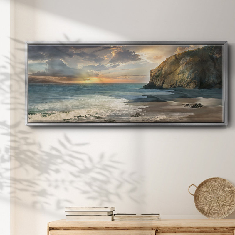 Private Cove- Framed Canvas, 24" H x 60" W