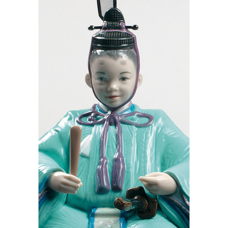 Hinamatsuri Festival Figurine, Bleu/rouge