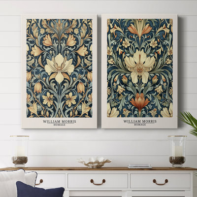 WM MORRIS Series DCCCXXXIV-Premium Gallery Wrapped Canvas -Ready to Hang