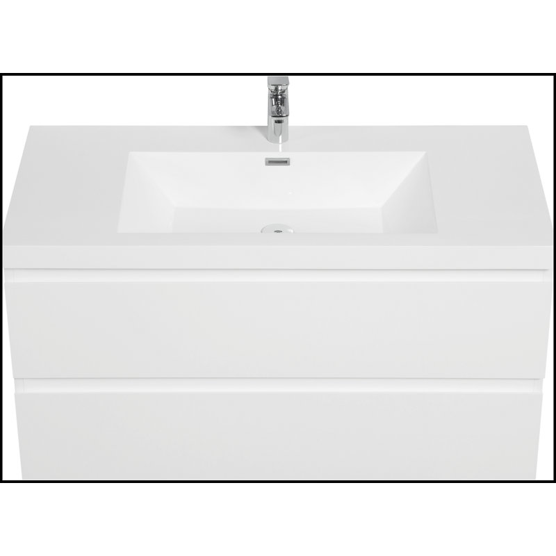 Meuble-lavabo mural 42 po