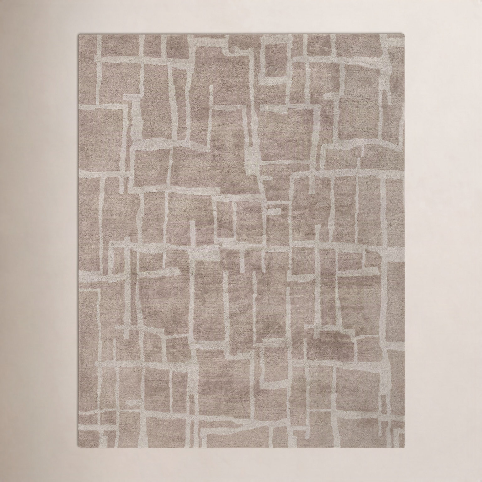 Merritt Hand-Tufted Geometric Wool Rug, Rectangle 7'9" x 9'9"