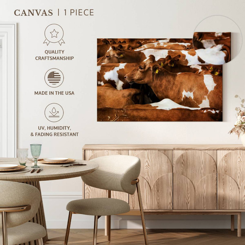 Brampt Guernsey Cows, 8" H x 12" W