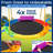 Serenelife 40" Saucer Swing - Outdoor Swing Set With Heavy-Duty Chains & Hanging Kit, Swinging Seat Spinner With Pillow & Carry Bag, Weatherproof, Water-Resistant, Supports Up To 700 Lbs, Rainbow
