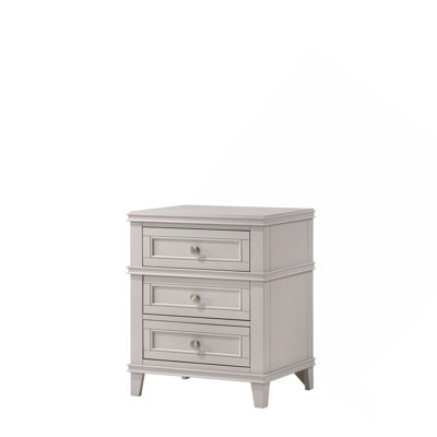 Table de chevet 3 tiroirs avec USB