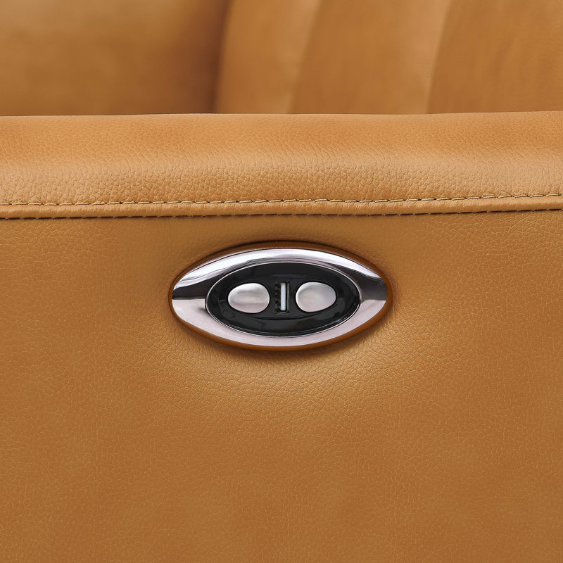 Canapé modulaire inclinable The Seaside, Camel Top Grain Leather
