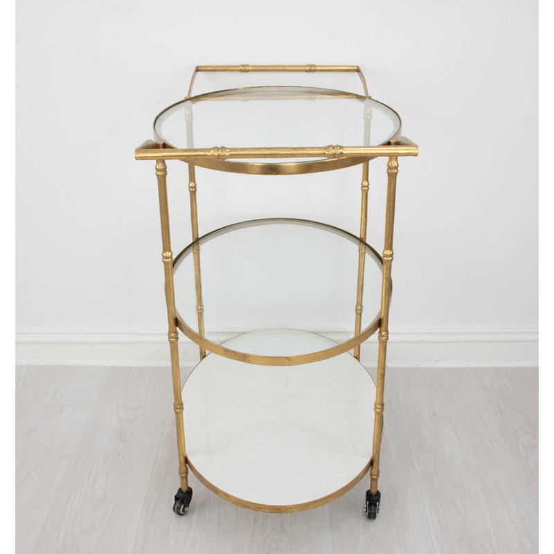 Kelly Serving Cart, Gold
