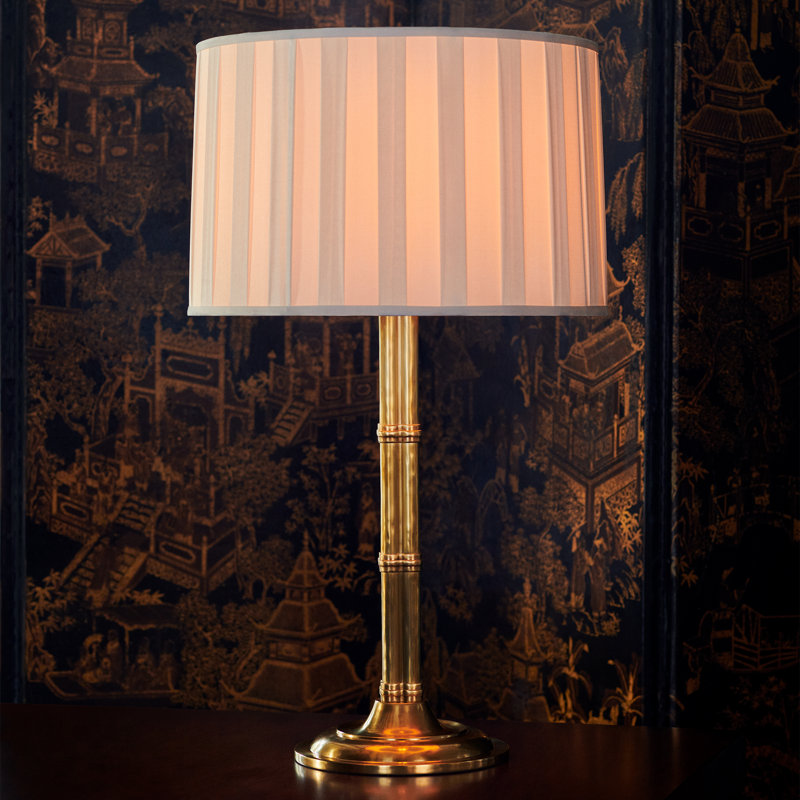 Downing Table Lamp, Natural Brass