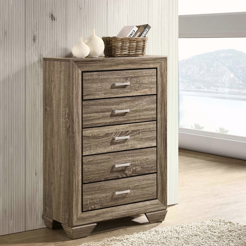 Commode de chambre 5 tiroirs Harrison