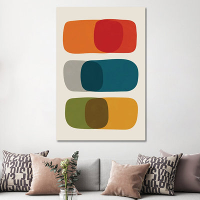 Giclée Mid-Century Modern Bold II - Toile tendue avec châssis
