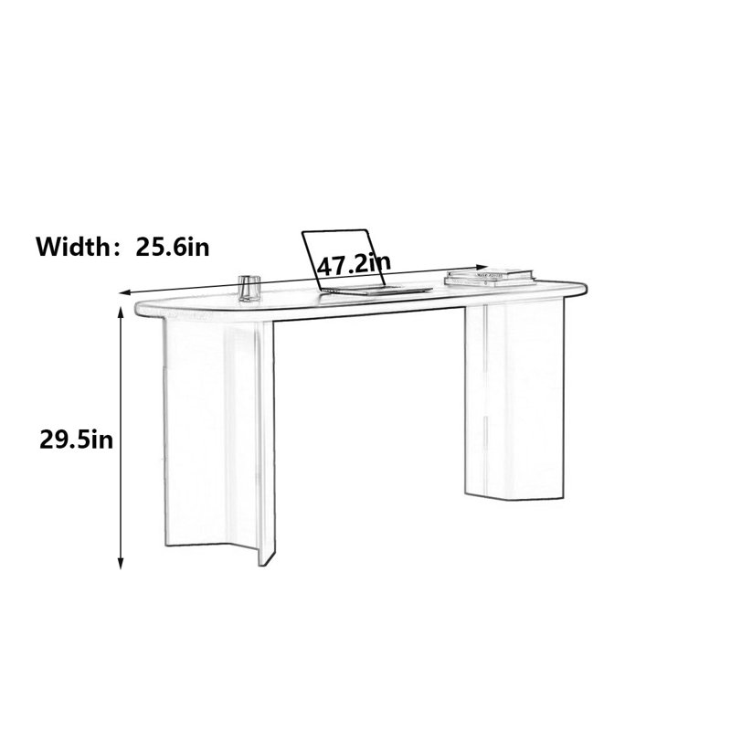 Bureau Mid-Century moderne en noyer, H 29,5 po x l 47,2 po x P 25,6 po