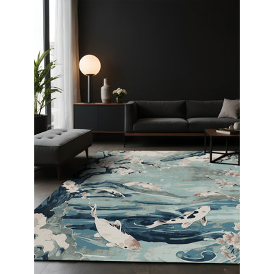 Tapis gris soyeux et moelleux