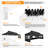 Canopy 10x30 Pop Up Canopy Tent Heavy Duty with 8 Sidewalls,UPF50+ and Waterproof 1500mm,3 Height Adjustable-112287369