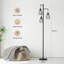 Lampe sur pied à branches 68,5 "avec 3 ampoules incluses