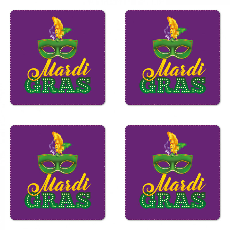 Sous-verre en gras mardi gras