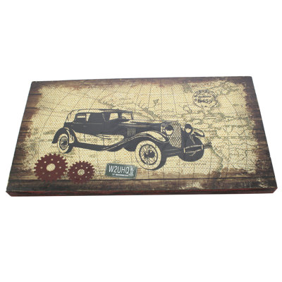 Voiture rétro-cadre photo, impression sur papier