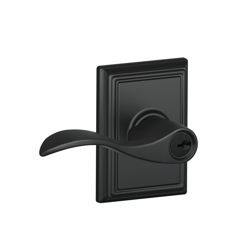 Accent Lever with Addison Trim Keyed Entry Lock
