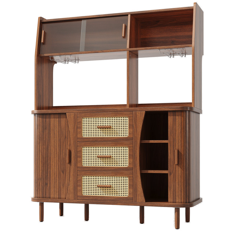 174.5cm Kitchen Pantry, Walnut