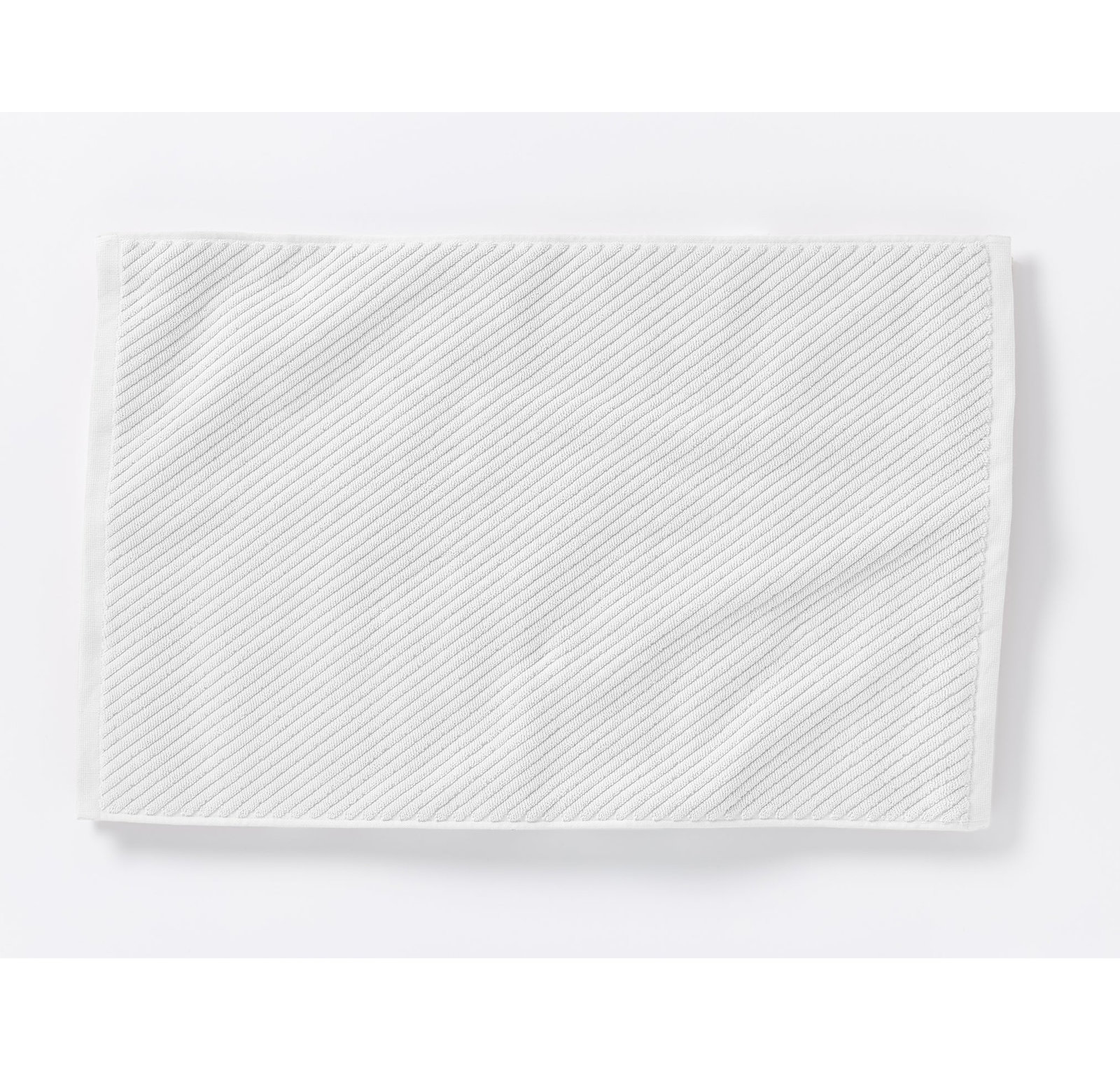 Air Weight Organic Cotton Bath Mat, Alpine White
