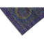 Hand Knotted Wool Area Rug in Gray And Purple