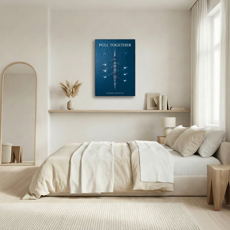 «Rowing Team», reproduction d'art sur toile, ensemble de 1, H 40 po x l 28 po, Toile tendue
