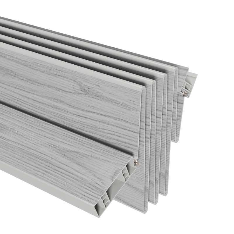 Portes accordéon pliables en PVC 36 po Studio Series, gris, 36 po x 80 po, Grey