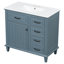 Meuble-lavabo 36 po avec comptoir en céramique-2124625124