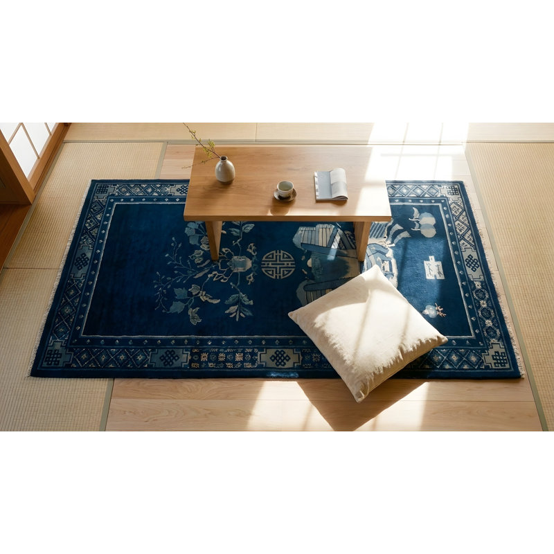 Antique Chinese - Baotou Blue 1925 Rug