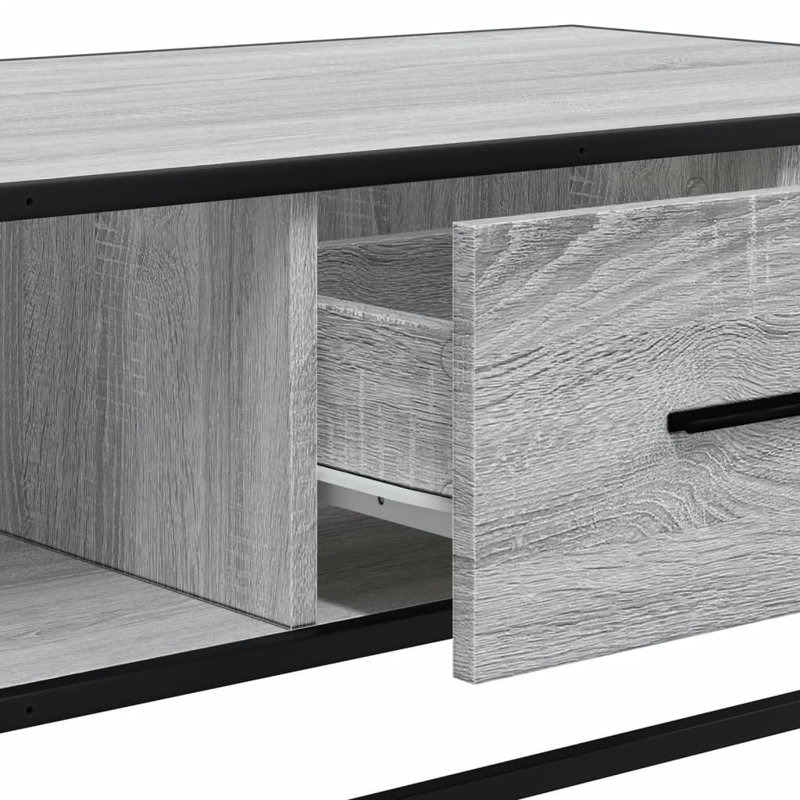 Sabier Coffee Table with Storage, Gray Sonoma