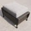 Repose-pieds d'extérieur avec coussin Nahshon