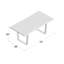 Loft Solid Wood Dining Table