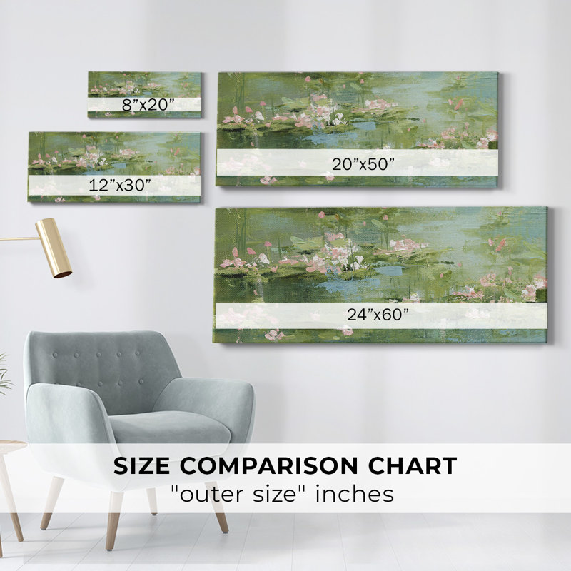 Toile tendue Celadon-Gallery, H 20 po x l 50 po x P 1,5 po