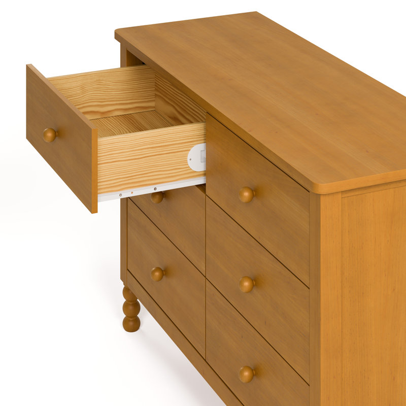 Rio 6 Drawer Dresser, Almond