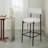 Caydan 98.5cm Upholstered Bar Stool with Metal Frame