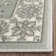 Setser Garden Viscose Oriental Rug in Grey/Beige