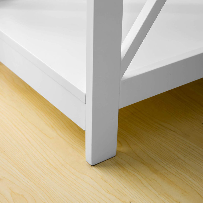 Hogue 40 cm W Bedside Table, White