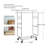 Richaad 36.4'' Iron Adjustable Rolling Clothing Rack